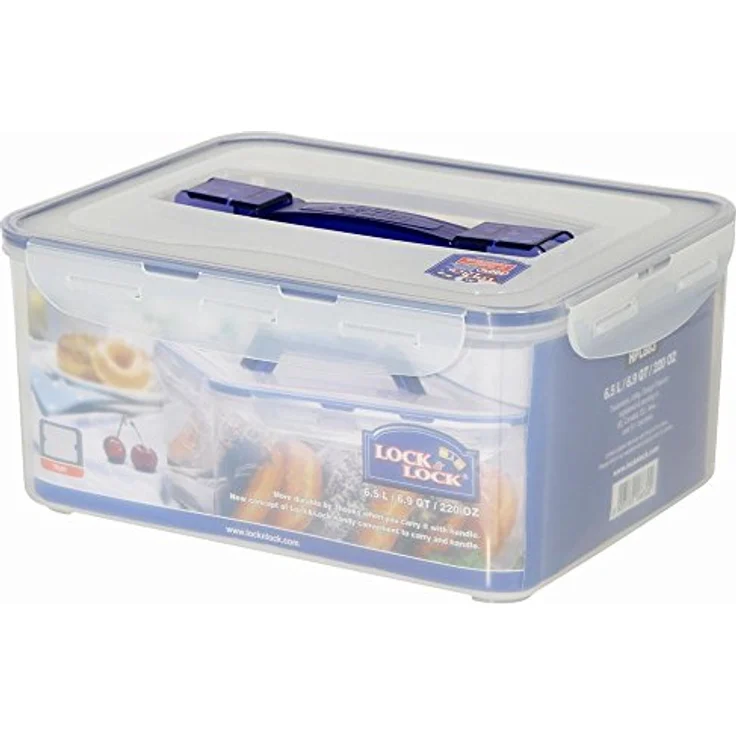 Lock & Lock HPL883 Multifunktionsbox 6,5l mit Ablaufgitter und Griff – Bild 2