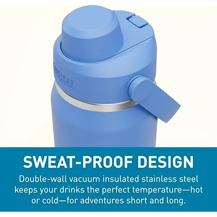 CAMELBAK Thrive Chug Wasserflasche, isolierter Edelstahl, doppelwandig, 750 ml, auslaufsicher, Himmelblau – Bild 5
