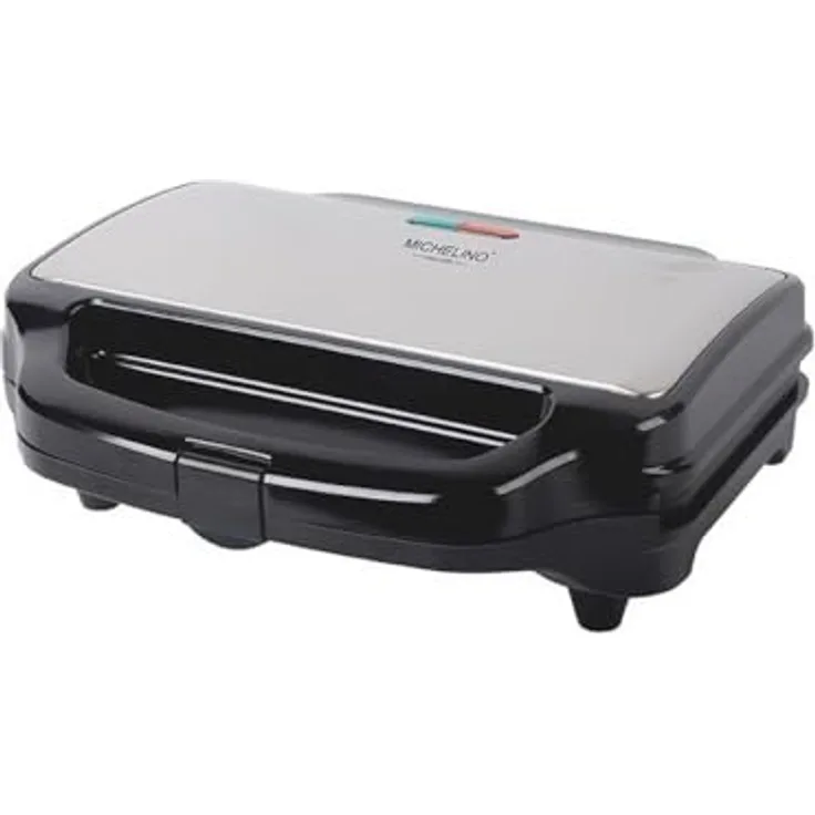 Michelino XXL Sandwichmaker, Sandwich-Toaster mit 900 W für 2 große Toastscheiben bis 14 x 14 cm, Antihaftbeschichtung, Cool-Touch-Griff, rutschfeste Füße
