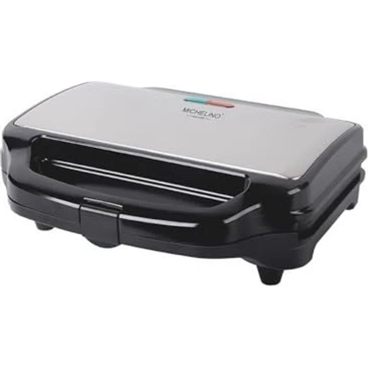 Michelino XXL Sandwichmaker, Sandwich-Toaster mit 900 W für 2 große Toastscheiben bis 14 x 14 cm, Antihaftbeschichtung, Cool-Touch-Griff, rutschfeste Füße – Bild 1