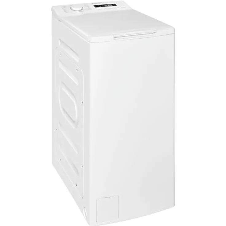 Exquisit LTO1207-030A, Toplader Waschmaschine 7,5 kg, Energieklasse A, 1200 U/Min, weiß, Startzeitvorwahl, Kurzprogramm