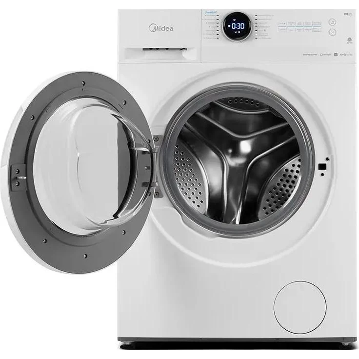 Midea MF200W100WBWD, Energieeffizienzklasse A, Waschmaschine mit 1000 U/min, Weiß