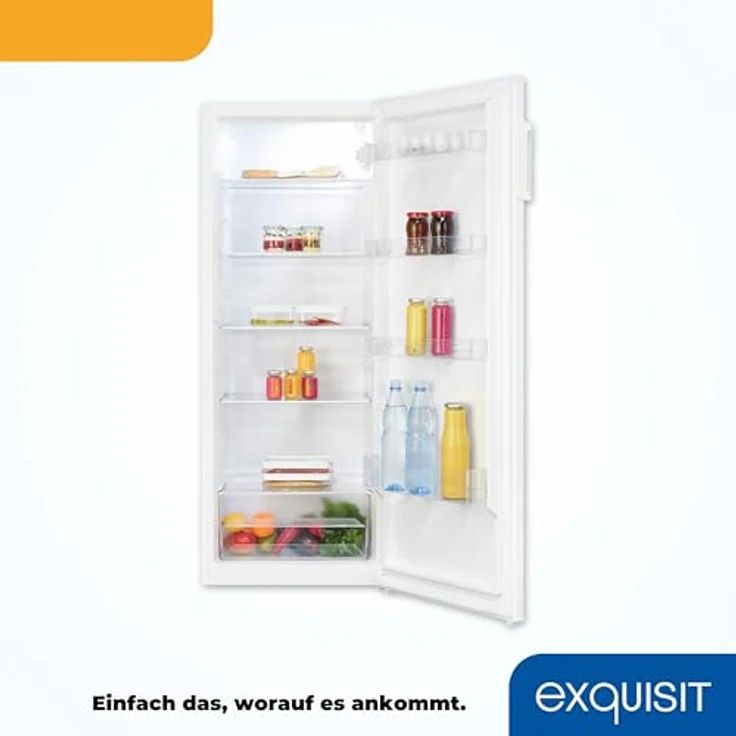 Exquisit Vollraumkühlschrank KS320-V-H-040D weiss | 242 L Nutzinhalt, ohne Gefrierfach – Bild 5
