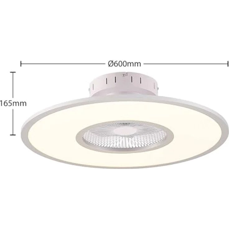 Lindby LED Romea dimmbar mit Leselampe, moderne Wohnzimmerleuchte in Alu, 1-flammig mit Fernbedienung und energiesparendem Leuchtmittel – Bild 5