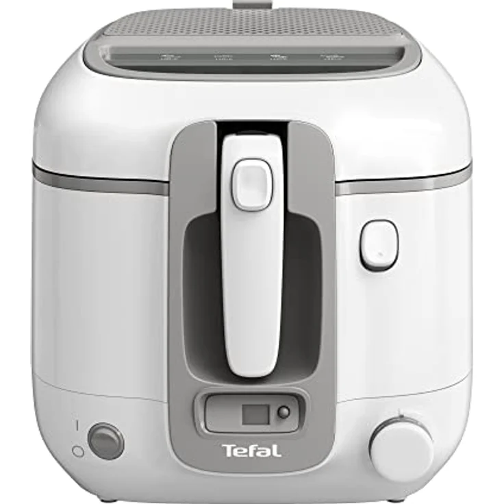 Tefal FR3141 Super Uno Fritteuse | Thermogehäuse | bis zu 1,2 kg Fassungsvermögen | digitaler Timer | Anti-Geruchs-Filterkassette | herausnehmbarer, antihaftbeschichteter Innenbehälter | Weiß/Grau – Bild 2