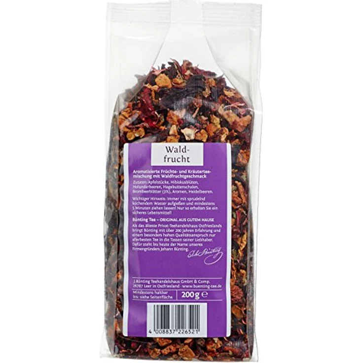 Bünting Tee Waldfrucht, 200g loser Tee – Bild 2