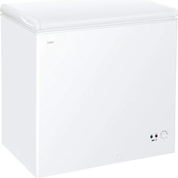 Candy CCHH 200E, horizontaler Gefrierschrank mit 196 l Lagerkapazität, statische Technologie, externe elektronische Steuerung, Temperaturanzeige, Alarm, 39 dB, Weiß – Bild 1