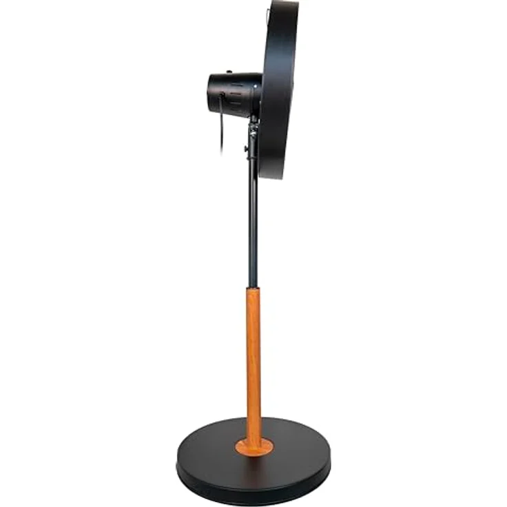 Unold 86725 Standventilator Black Steel, 50 W, 3-stufige Geschwindigkeitsregelung, verstellbarer Neigungswinkel, zuschaltbare Oszillation, Durchmesser ca. 44 cm, schwarz – Bild 4