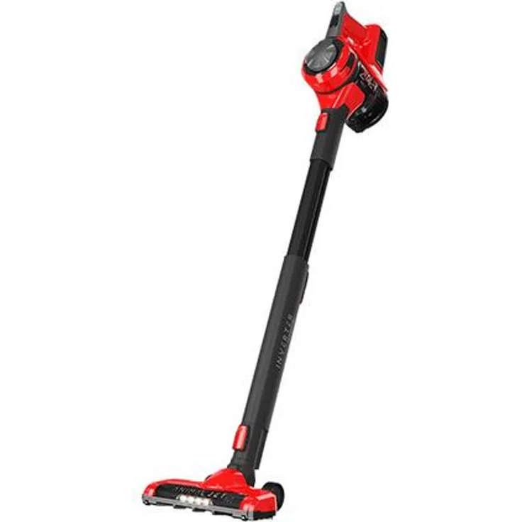 Sharp SAVP1551BREU, Handstaubsauger mit Wechselrichtermotor und 60 Minuten Akkulaufzeit, beutellos, HEPA-Filter, rot