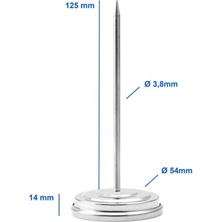 Analoges Bratenthermometer aus Edelstahl Einstichthermometer für Fleisch Fisch Geflügel Thermometer perfekt gebraten – Bild 2