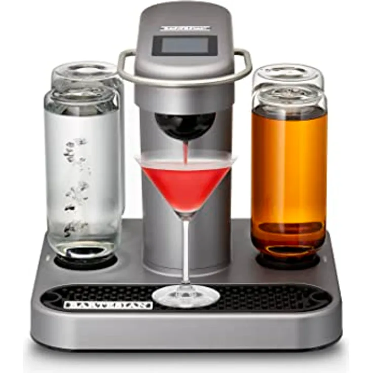 Bartesian Cocktailautomat – Automatische Cocktailzubereitung zu Hause – auf Knopfdruck, Kapselspender für Mixgetränke, Shaker für Margarita, Old Fashioned, Martini, Daiquiri und mehr