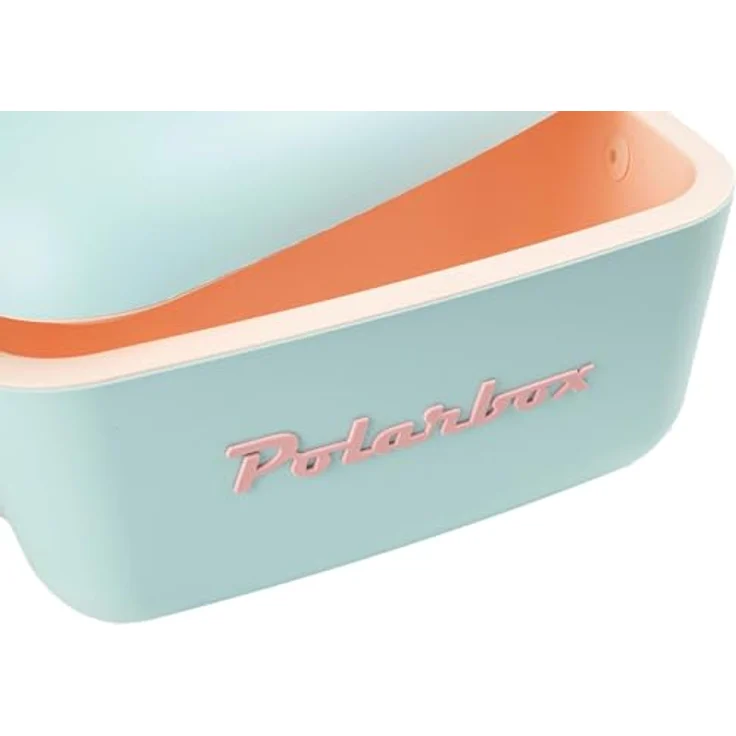 Polarbox Kühlbox, 12 l mit braunem Naturledergriff und Retro-Look, max. Isolation durch Polypropylen und Polystyrol – Bild 4