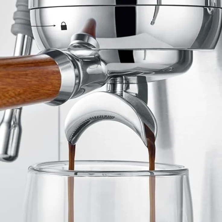 CASO EspressoGourmet Advanced Espresso Siebträgermaschine, 19 bar Ulka-Pumpe, PID-Temperatursteuerung, Edelstahlgehäuse, 2 l Wassertank, mit 2 Siebträgermodellen – Bild 9