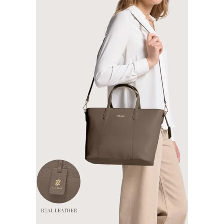 "Lazarotti Shopper Bologna Leather, Leder mit verstell- und abnehmbarem Schulterriemen" – Bild 2