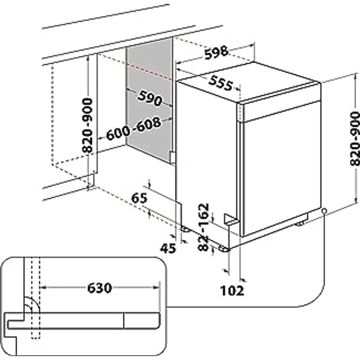 Bauknecht B7U HS51 X, Unterbau-Geschirrspüler 60 cm mit MaxiSpace-Innenraum und PowerClean Pro Technologie – Bild 20
