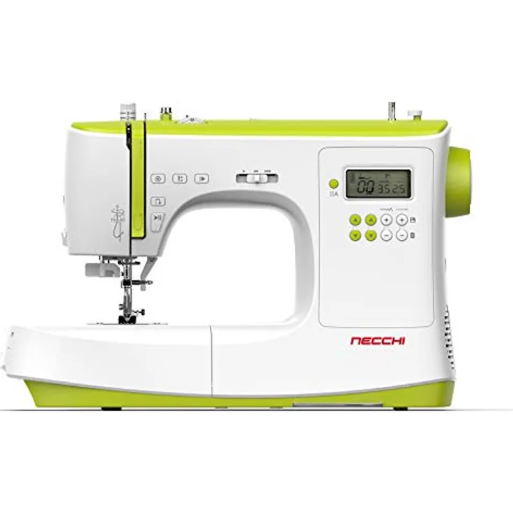 Necchi NC-102D nähmaschine, Innen aus Aluminium-Druckguss, ABS-Gehäuse, Light Green, Regular