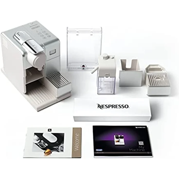 De'Longhi Nespresso Lattissima Touch EN 560.S Kaffekapselmaschine mit Milchsystem, Flow Stop Funktion: Kaffee- und Milchmenge individuell einstellbar, 19 bar Pumpendruck, Silber Weiß – Bild 6