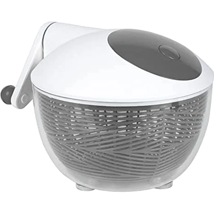 Salatschleuder, Durchmesser 26 cm, Grau
