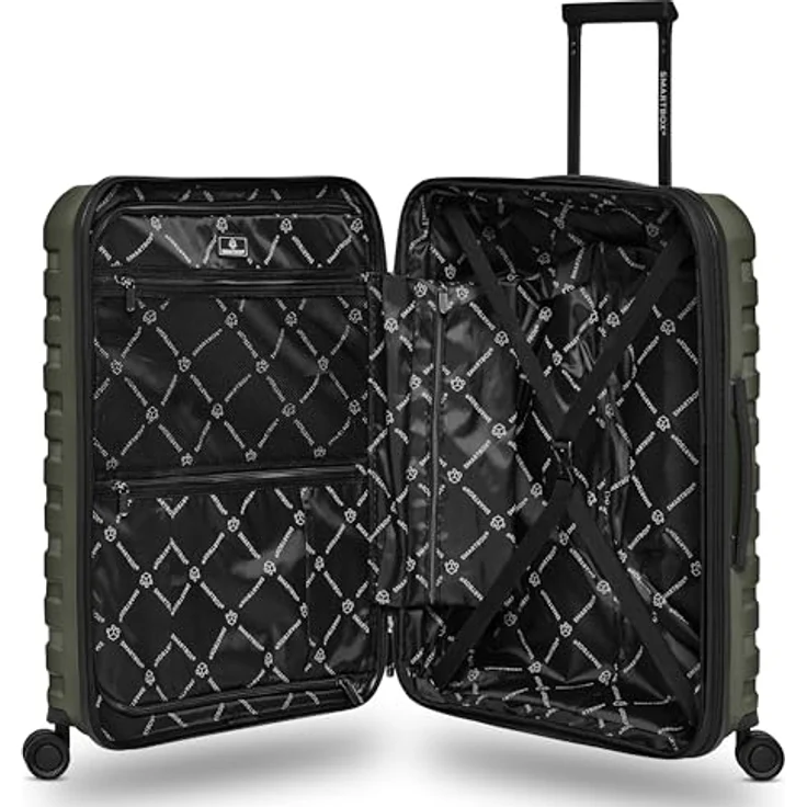 SMARTBOX Hartschalen Koffer-Set 3-teilig | erweiterbar um 3 cm | aus Polypropylen | 4 Doppelrollen & TSA-Schloss | Damen & Herren (Edition 01) – Bild 5