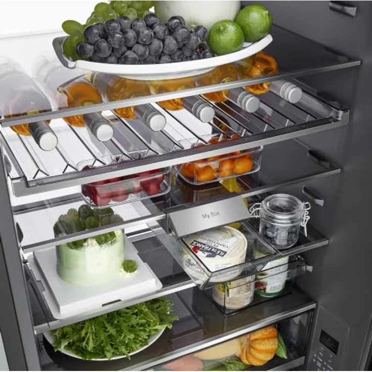 LG GBGW92GCEV, Kühl-Gefrierkombination mit 465 l, NoFrost, Fresh Zone Fach, Schwarz – Bild 29