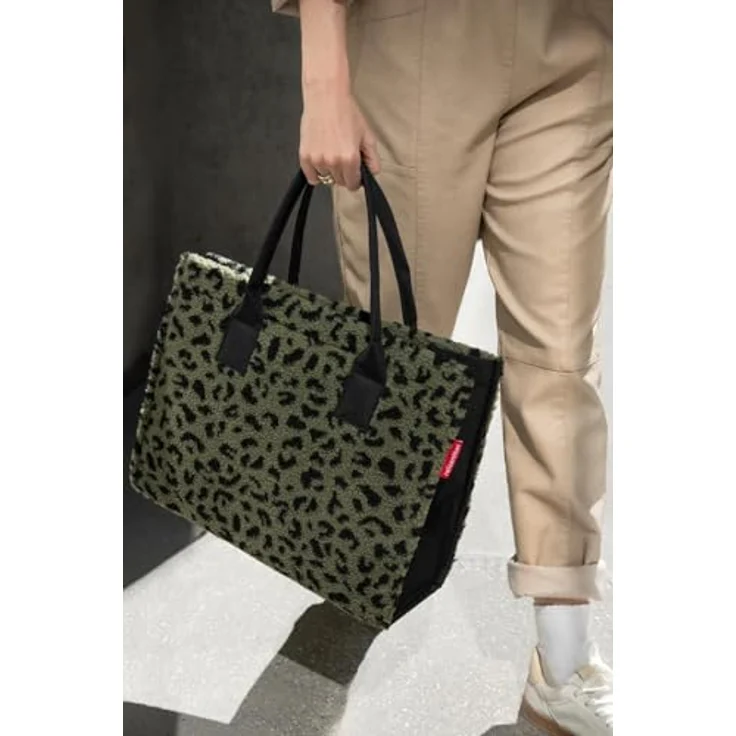 Reisenthel Shopper, Dunkelgrün, Einkaufstasche mit großem Hauptfach, 14 L, 42x35x17 cm – Bild 6