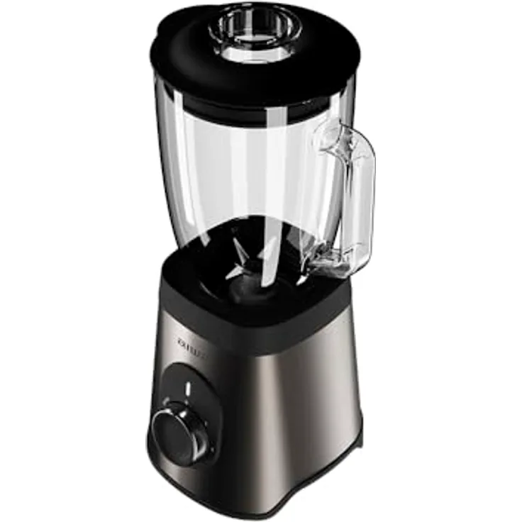 Aiwa Saberu 1500, Standmixer mit 1500W-Motor und 1,5L Glasgefäß, Schwarz