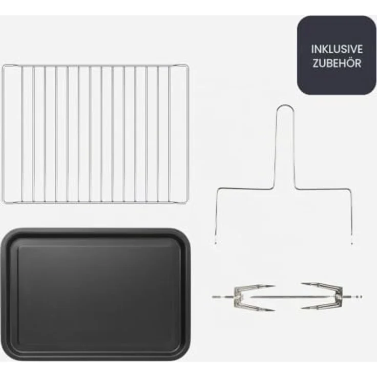 Black+Decker BXOV3000E, 30-Liter Tischbackofen mit 1500 W, Heißluftumwälzung und Grillfunktion, grau – Bild 7