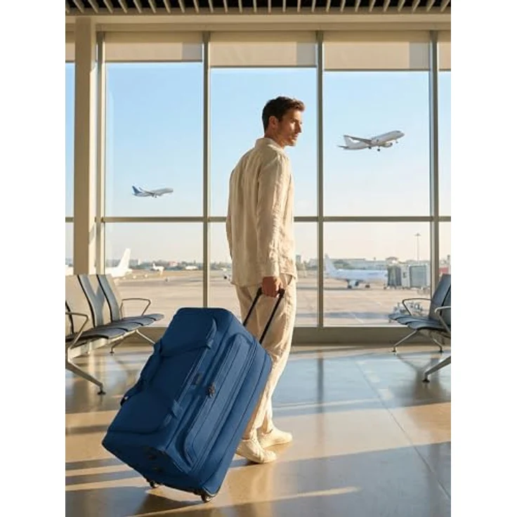 Redolz Duffle Essentials 2-Rollen Reisetasche 70 cm L mit Dehnfalte navy – Bild 4