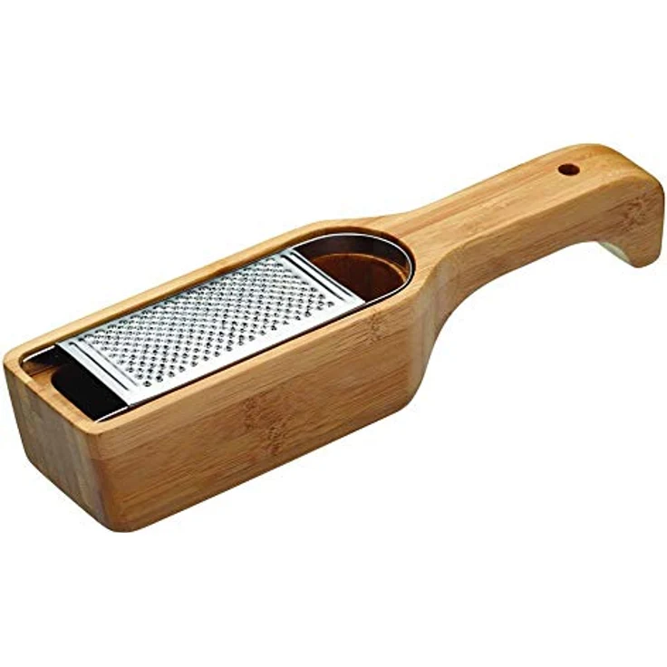 Kitchen Craft Italian Collection Reibe mit Griff, Bambusholz – Bild 2