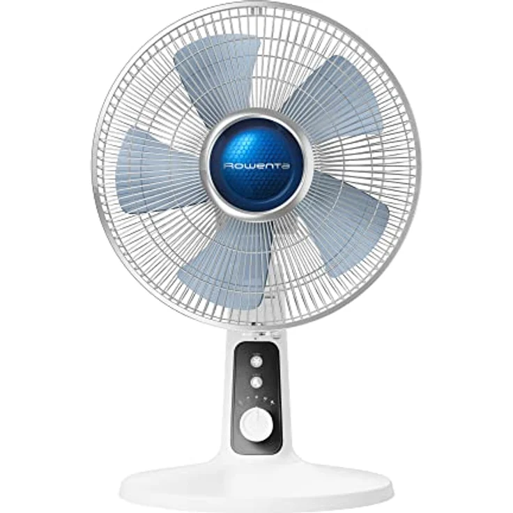 Rowenta VU2731 Turbo Silence Extreme+ Tischventilator | leistungsstark | leise mit nur 38 dB(A) | geringer Energieverbrauch | 4 Geschwindigkeiten | automatische Oszillation | sicher | Weiß – Bild 1