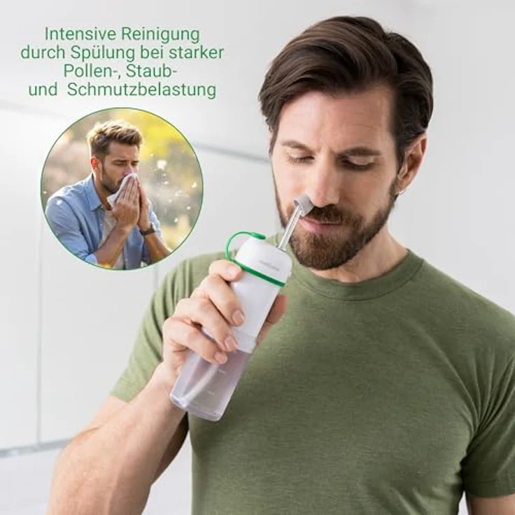 Medisana NI 200, elektrische faltbare Nasendusche für Erwachsene, Kinder und Babys, 150 ml Wassertank, IPX7-zertifiziert, kabellos – Bild 3