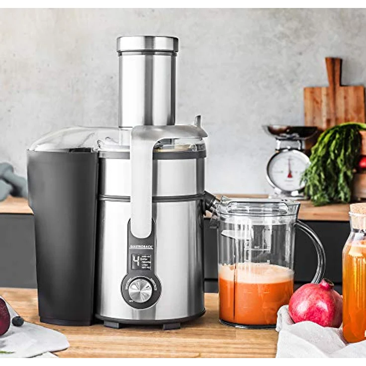 Gastroback Entsafter 40151 Design Multi Juicer Digital, 1300 Watt Profi-Motor, XXL - Einfüllschacht (Ø 84 mm), 5 Geschwindigkeitsstufen – Bild 4