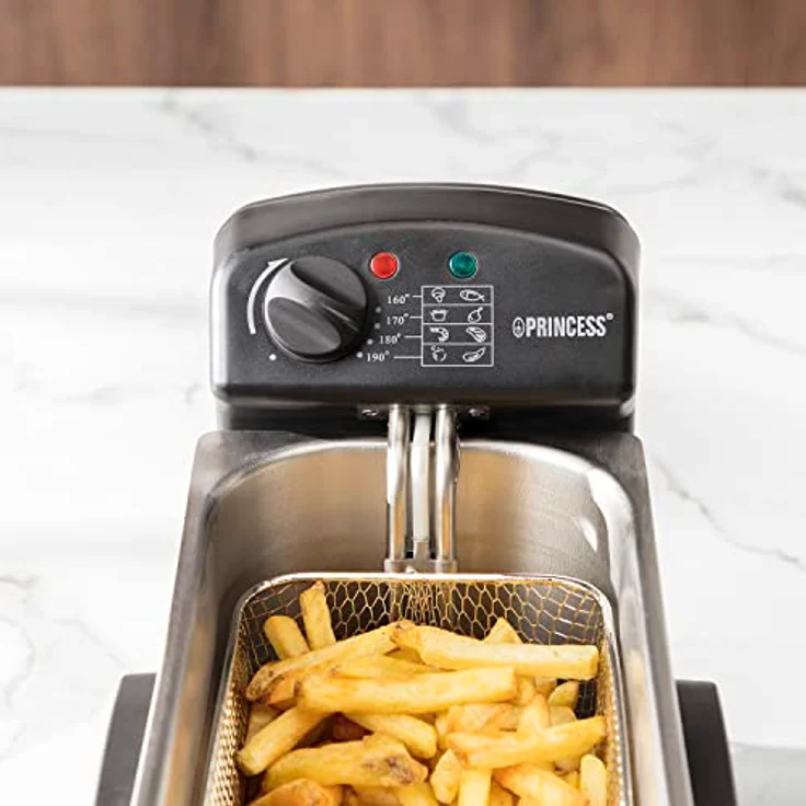 Princess 182626 Edelstahl Fritteuse - 3 Liter 2000 Watt mit Ölfilter und Kaltzonenfunktion – Bild 6