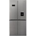 Sharp SJ-NFA35IHDPD-EU Side by Side Kühl-Gefrierkombination, EEK D, AdvancedNoFrost, Wasserspender, Twist-Ice-Maker, Inverter-Kompressor, Ped Inox