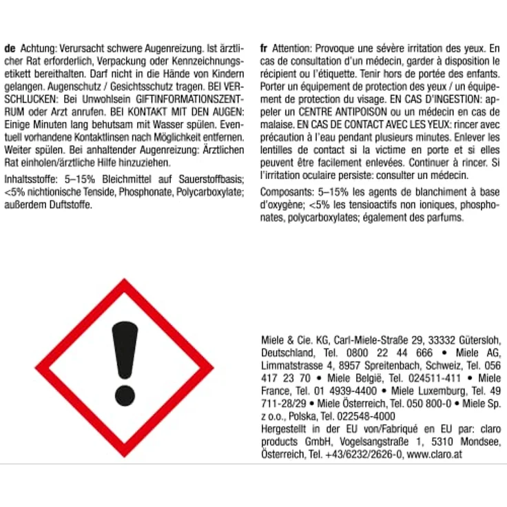 MIELE IntenseClean Maschinenreiniger, optimiert für Miele Geräte, 70 mm – Bild 2