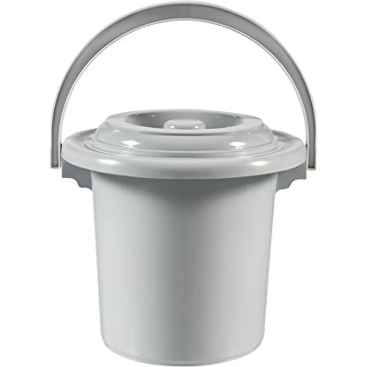 CURVER Eimer mit Deckel 5L in hellgrau, Plastik, 23.5 x 23.5 x 23 cm – Bild 2