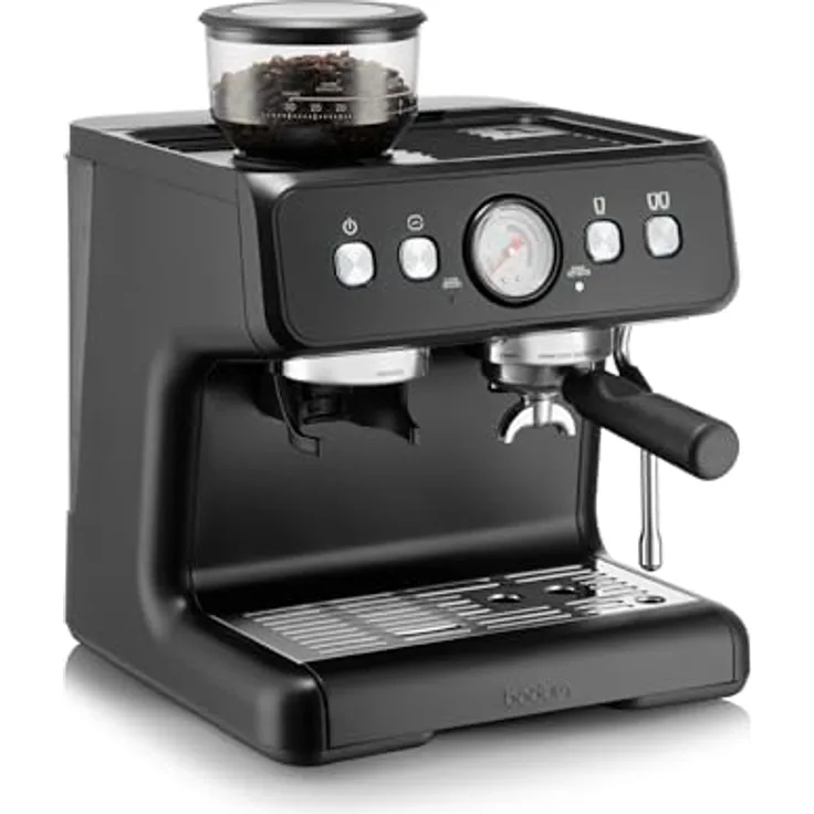 BODUM BISTRO Espressomaschine, kompakt und benutzerfreundlich, schwarz