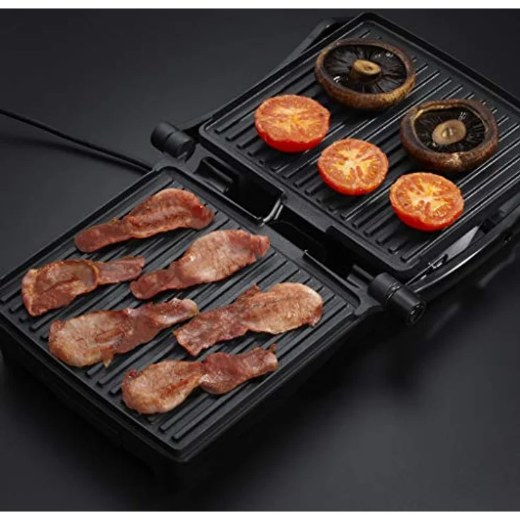 Russell Hobbs Kontaktgrill 3-in-1 1800 Watt: Tischgrill geöffnete Grillplatten | Panini & Sandwich Maker | Kontakt- Grill gleichzeitig von beiden Seiten, antihaftbeschichtete Platten, 17888-56 – Bild 3