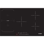 KB-ELEMENTS Induktionskochfeld 5 Platten - Induktionskochfeld 80cm, Autarkes Induktionskochfeld, 10200 Watt, Rahmenlos, Touch-Bedienung,99Min Timer, Kindersicherung, Aut. Abschaltung