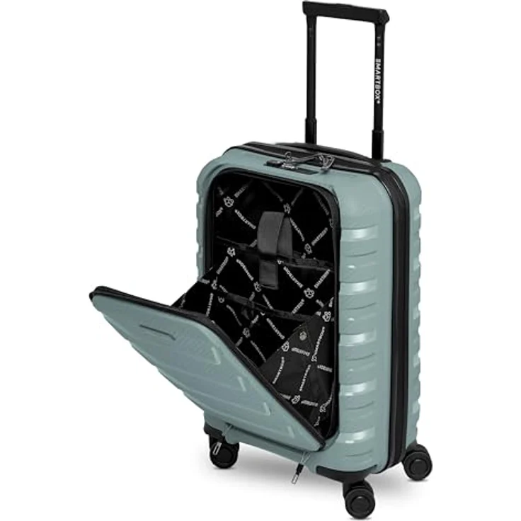 Smartbox Edition 01, 4 Rollen Kabinentrolley 55 cm mit Laptopfach, grün – Bild 2