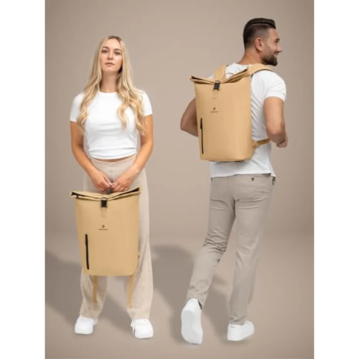 Pactastic Urban Collection Rucksack 45 cm Laptopfach beige – Bild 2