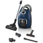 Bosch Staubsauger mit Beutel Serie 8 BGL8XPERF, Bodenstaubsauger, ideal für Allergiker, Hygiene-Filter, 10 Jahre Motorgarantie, XXL-Polsterdüse, langes Kabel, Made in Germany, leise, 700 W, blau