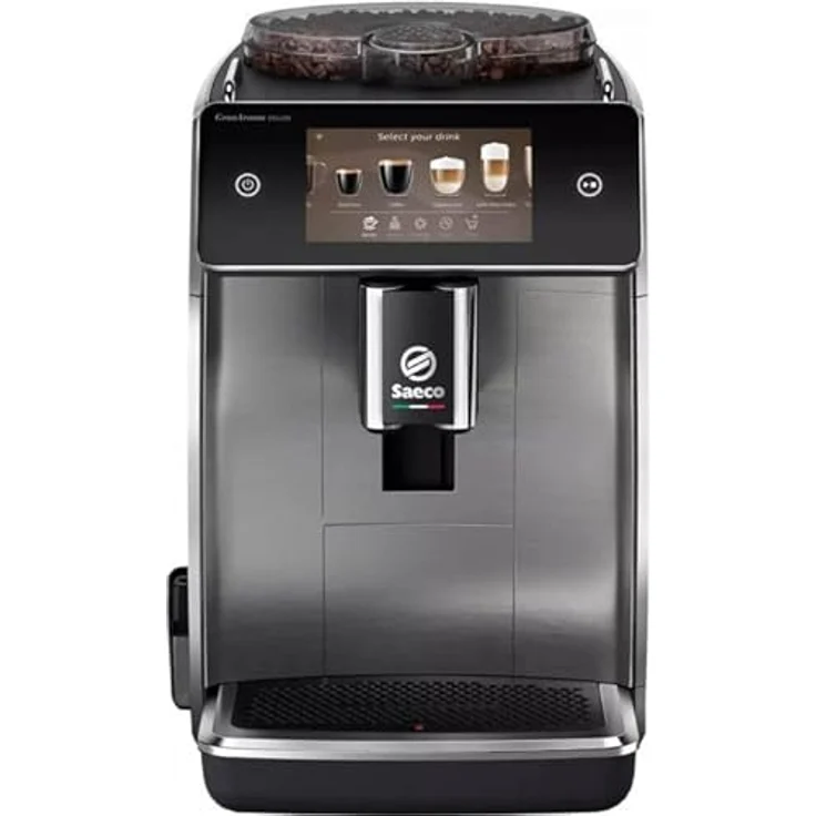 Saeco GranAroma Deluxe SM6680-00 Kaffeevollautomat mit Milchsystem, schwarz – Bild 2