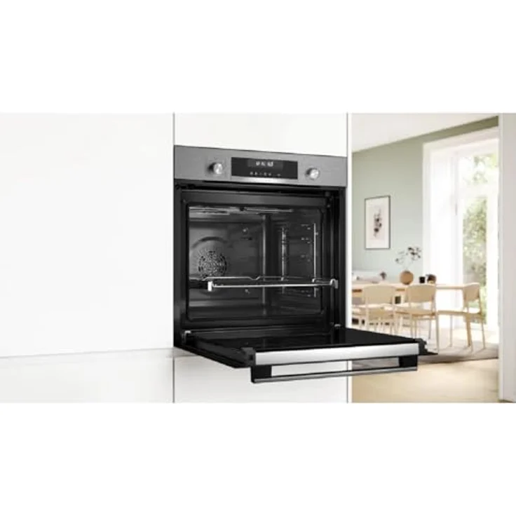 Bosch Serie 6 HBG578ES3, Elektrischer Einbaubackofen mit 71 l Volumen, 3600 W, 3D Heißluft, AirFry-Funktion, Pyrolyse-Reinigung, Edelstahl – Bild 5