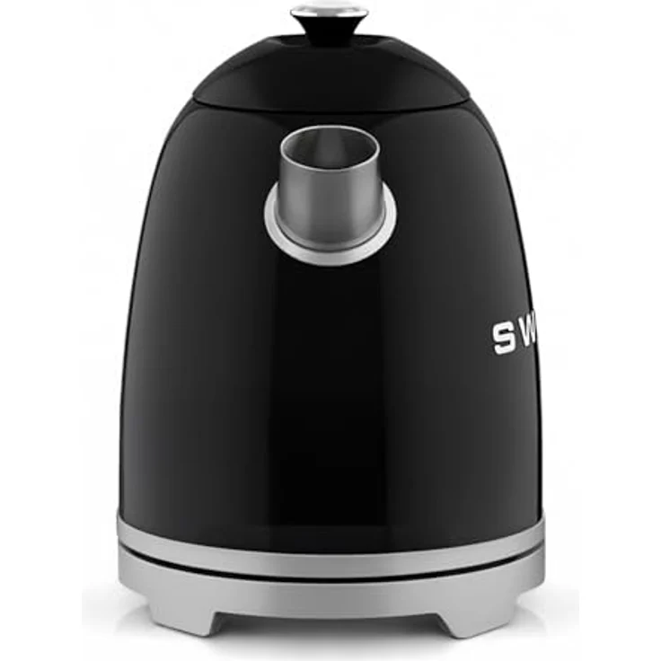 SWEISS KTS9 Elektrischer Wasserkocher, 1 l, Vintage-Stil, Edelstahl, 1000 W, 360° drehbarer Boden, Schwarz, automatische Abschaltung, sichtbarer Wasserstand – Bild 5