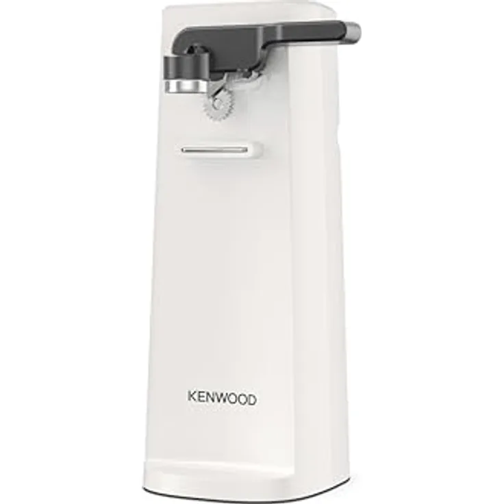 Kenwood Dosenöffner CAP80.000WH, elektrischer Dosenöffner mit Flaschenöffner und Messerschärfer, weiß