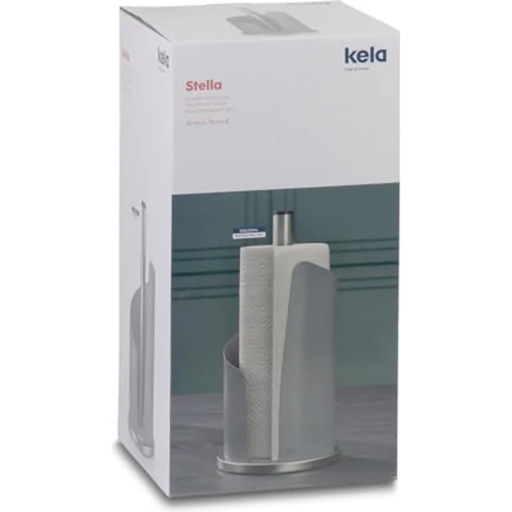 Kela 11200 Küchenrollenhalter, 15 cm Durchmesser, Edelstahl-Metall, Stella, Schwarz – Bild 10