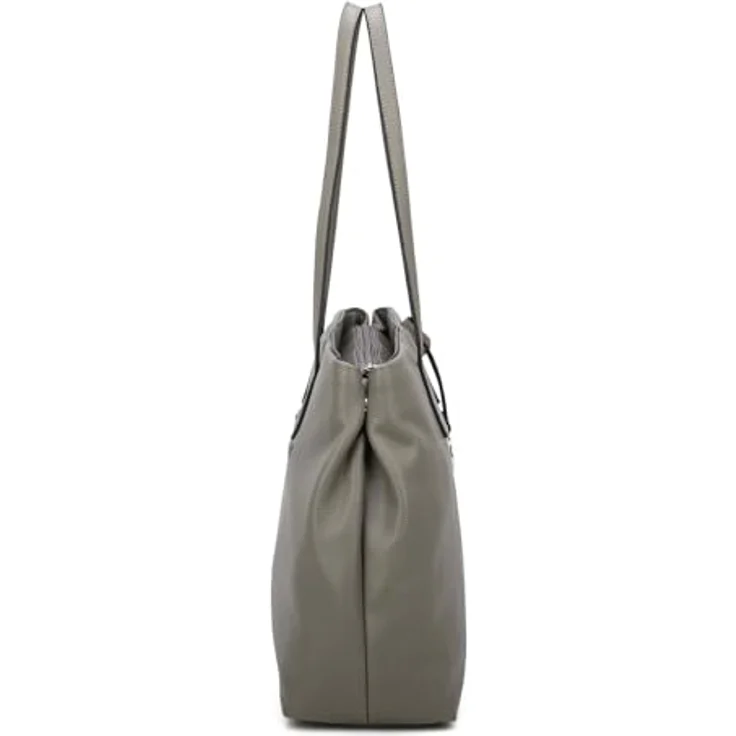L.Credi Polly Shopper Tasche, 39 cm, braun, aus 100% Polyurethan, ideal für Einkäufe – Bild 3