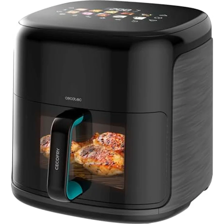 Cecotec Cecofry&Grill Smokin'Prime 8500, Heißluftfritteuse ohne Öl, 8,5L, 2300W, integriertem Smoker und Grillfunktion, 40-200°C, bewegliche Trennwand – Bild 1