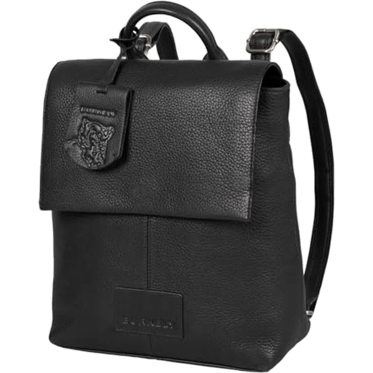 Burkely Soft Skylar City Rucksack, 100% Leder, schwarz, 27 cm x 21 cm x 11 cm – Bild 2